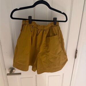 COS Mustard Cargo Shorts